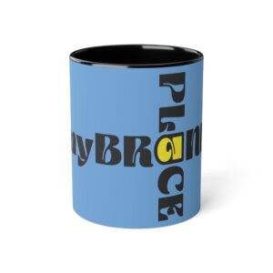 White Accent Mug, 11oz